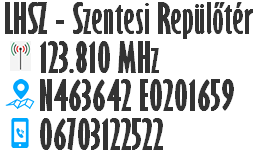 A Szentesi Repülőtér legfontosabb adatai